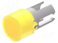 Lamp lens; 19; yellow; plastic; Ø7.3mm EAO 19-931.4
