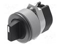 Switch: rotary; 30mm; black; none; IP65; prominent; OptoHiT; Ø30.5mm EAO 704.411.010KN