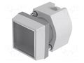 Switch: push-button; 22mm; Stabl.pos: 1; transparent; none; IP67 EAO 704.210.7