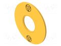 Description label; 22mm; OptoHiT; yellow; Ø: 90mm; plastic EAO 704.963.4