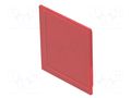 Actuator lens; 16mm; 92; red; plastic; Face dim: 12x12mm EAO 92-941.200