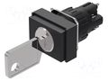 Switch: rotary with key; 16mm; Stabl.pos: 1; NC + NO; 51; Pos: 2 EAO 51-495.025D2