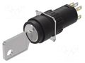 Switch: rotary with key; 16mm; Stabl.pos: 2; NC + NO; 51; Pos: 2 EAO 51-135.022D