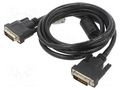 Cable; DVI-D (24+1) plug,both sides; 1.8m; black; dual link LANBERG CA-DVID10CC-0018BK