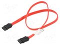 Cable: SATA; SATA plug,both sides; 0.5m; red; Core: Cu; 26AWG LANBERG CA-SASA10CU-0050R