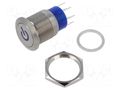 Switch: vandal resistant; Pos: 2; DPST; 3A/250VAC; IP67; OFF-ON TE Connectivity 7-2213766-9
