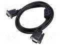 Cable; D-Sub 15pin HD plug,both sides; black; 1.8m; black LANBERG CA-VGAC10CC-0018B