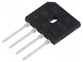 Bridge rectifier: single-phase; Urmax: 400V; If: 15A; Ifsm: 240A DC COMPONENTS GBU15G-DC