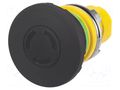 Switch: push-button; 22mm; Stabl.pos: 2; black; none; IP65; mushroom EAO 46-2736.1910.000