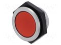Indicator: LED; flat; red; Ø30mm; IP67; connectors; ØLED: 34mm SIGNAL-CONSTRUCT SMFL30022