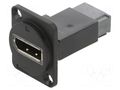 Coupler; DisplayPort socket,both sides; FT; 19x24mm; plastic CLIFF CP30233