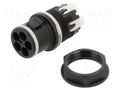 Connector: AC supply; snap-on; male; TH389; 17.5A; 500V; ways: 4 TECHNO THS.389.L4A