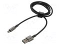 Cable; High Speed,USB 2.0; Apple Lightning plug,USB A plug; 1m BASEUS CALWJ-01