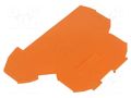End/partition plate; orange; 2002 WAGO 2002-2292
