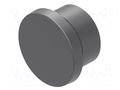 Plug; 22mm; OptoHiT; Ø22.5mm; black; plastic; Face dim: Ø28mm EAO 704.960.4