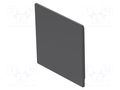 Actuator lens; 16mm; 92; black; plastic; Face dim: 12x12mm EAO 92-941.000