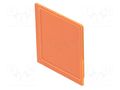 Actuator lens; 16mm; 92; orange; plastic; Face dim: 12x12mm EAO 92-941.300
