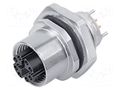 Connector: M12; socket; PIN: 8; female; straight; IP67; THT; X; 500mA BINDER 09-3782-95-08