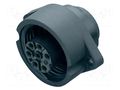 Connector: circular; 250V; 10A; PIN: 7; socket; female; crimped; IP67 BINDER 09-0204-00-07
