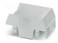 Cover; for enclosures; UL94HB; EH 45 FLAT; ABS; grey; 45mm PHOENIX CONTACT PH-2200789
