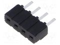 Connector: pin strips; socket; female; PIN: 4; straight; THT; 2.54mm SAMTEC CES-104-01-T-S