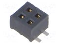 Connector: pin strips; socket; female; PIN: 4; vertical; SMT; 1.27mm SAMTEC CLP-102-02-F-D-TR