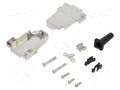 Enclosure for connectors: D-Sub; D-Sub 9pin,D-Sub HD 15pin ENCITECH D45ZF09-RG+M3-K