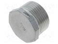 Screw plug; max.10bar; acid resistant steel AISI 316; 24mm PNEUMAT 3020-1-ES
