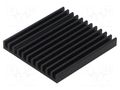 Heatsink: extruded; grilled; black; L: 50mm; W: 45mm; H: 6mm; anodized FISCHER ELEKTRONIK SK511/50/SA