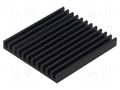 Heatsink: extruded; grilled; black; L: 50mm; W: 45mm; H: 6mm; anodized FISCHER ELEKTRONIK SK511/50/SA