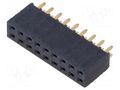 Connector: pin strips; socket; female; PIN: 18; straight; THT; 2x9 SAMTEC SSW-109-01-G-D