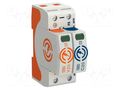 Surge arrester; Type 2; Poles: 1+NPE; 20kA; 75VAC; -40÷80°C; IP20 OBO BETTERMANN OBO-5095221