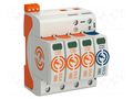 Surge arrester; Type 1+2; Poles: 3+NPE; 30kA; 280VAC; -40÷80°C OBO BETTERMANN OBO-5093533