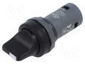 Switch: rotary; 22mm; black; none; IP66; prominent; Pos: 2; Ø22.5mm ABB C2SS2-10B-10