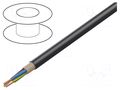 Wire; NYY; 3G35mm2; round; wire; Cu; PVC; black; 600V,1kV HELUKABEL NYY-J-3G35-SM
