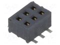 Connector: pin strips; socket; female; PIN: 6; vertical; SMT; 1.27mm SAMTEC CLP-103-02-F-D-TR