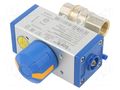 Ball valve; max.25bar; brass; TEFLON; A: 98mm; B: 45mm; C: 108mm PNEUMAT ZKRX0-12D