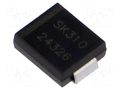 Diode: Schottky rectifying; SMC; SMD; 100V; 3A; reel,tape SMC DIODE SOLUTIONS SK310TR-SMC