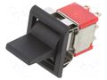 ROCKER; DP3T; Pos: 3; ON-OFF-ON; 2A/250VAC; 5A/28VDC; black; none TE Connectivity 2-1571987-7