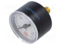 Vacuum gauge; -1÷0bar; 40mm; non-aggressive liquids,inert gases PNEUMAT 110.41