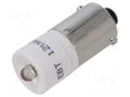 LED lamp; white; BA9S,T10; 12VDC; 12VAC; plastic; -20÷60°C CML INNOVATIVE TECHNOLOGIES 1860025W3