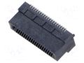 Connector: card edge; PIN: 40; SMT; on PCBs; 0.8mm SAMTEC MEC8-120-02-L-DV-A