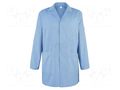 Coat; ESD; XS; cotton,polyester,conductive fibers; blue (bright) EUROSTAT GROUP ERS-511002810