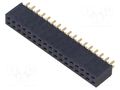 Connector: pin strips; socket; female; PIN: 34; straight; THT; 2x17 SAMTEC SSW-117-01-G-D