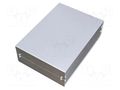 Enclosure: with panel; X: 350mm; Y: 250mm; Z: 110mm; aluminium KRADEX ZR250.350.110-RAW