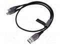 Cable; USB 2.0; USB A plug,USB C plug x2; nickel plated; 1m; 60W VENTION CQOHD