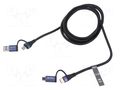 Cable; USB 2.0; USB A plug,USB B micro plug,USB C plug x2; 1.5m VENTION CTLLG