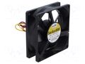 Fan: DC; axial; 24VDC; 80x80x25mm; 61.8m3/h; 29dBA; ball; 2900rpm SANYO DENKI 9WP0824H4011