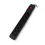 Power strip with protection Arcon multi M6 black - 6 sockets - 1,5m IMP-16542