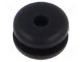 Grommet; Ømount.hole: 5mm; Øhole: 2mm; black; -40÷125°C; EPDM ESSENTRA ESS-10284391